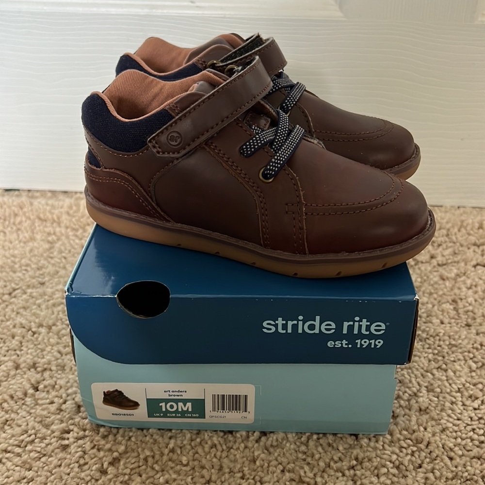 Stride rite boys brown Anders boot 10m